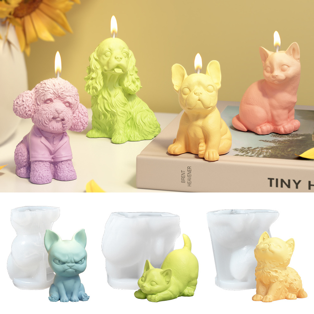 Soap Making Gifts - Cetakan Silikon Anak Anjing Labrador Duduk