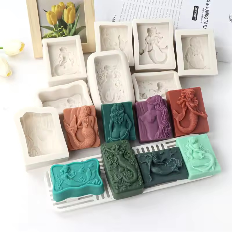 Soap Making Equipment For Beginners - Cetakan Lilin Putri Duyung 3D Gaya