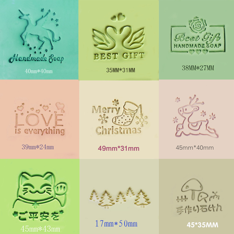 Soap Making Gifts - Natal Seri Sabun Stempel Resin Akrilik