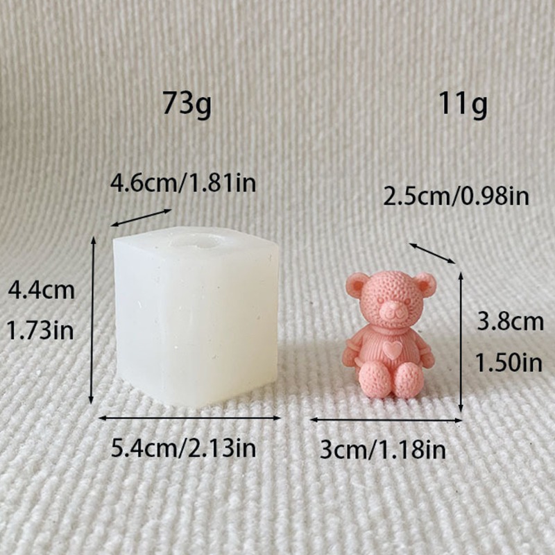 Cetakan Silikon Lilin Beruang  - Soap Making Equipment For Beginners ulasan dan harga